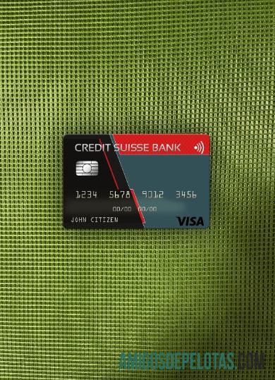 Cartão Visa do Banco Credit Suisse dos EUA Photolook Front baixar para verificação